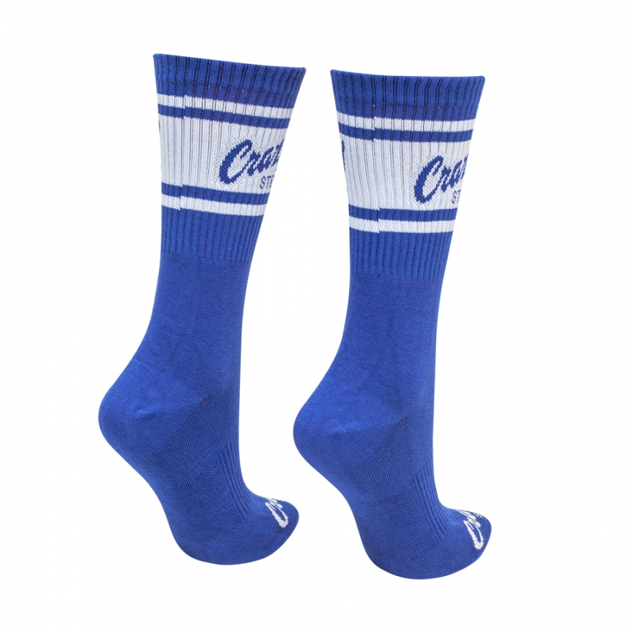 Vysoké sportovní ponožky modré berry